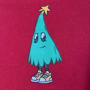 Holiday Time Youth Large Christmas Tree Graphic T-Shirt Long Sleeve Kids 10-12
